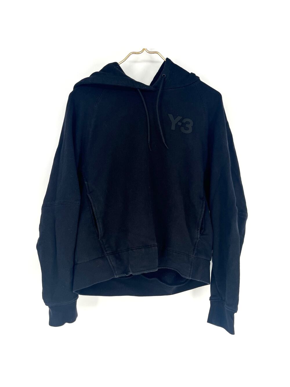 Adidas Y-3 Classic Hoodie Black French Terry Pullover Women's Medium GV2799